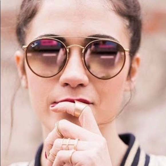 ray ban double bridge rosa